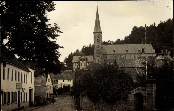 Foto Ak Bad Soden-Salmünster, Hessen, Stolzenberg, Kerk