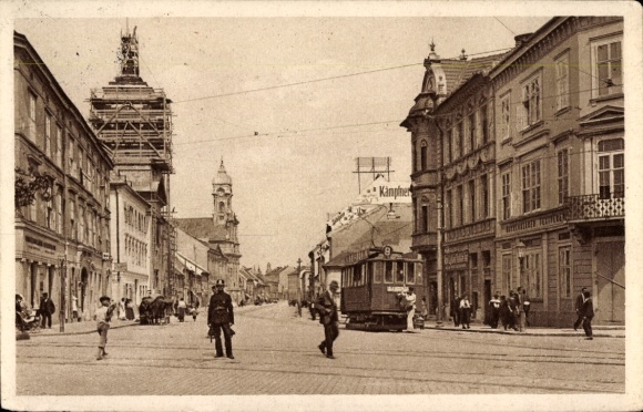 KP Pressburg Bratysława Słowacja, Spitalgasse, tramwaj