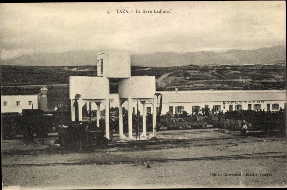Postcard Taza Marokko, La Gare Ladjeraf