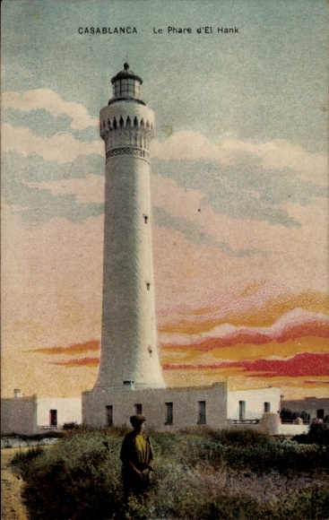 Postcard Casablanca Morocco, The Lighthouse of El Hank