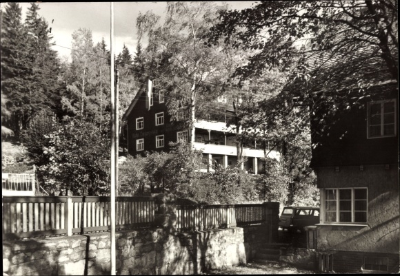 Ak Meura Thüringen, Kinderkurheim, Brücke