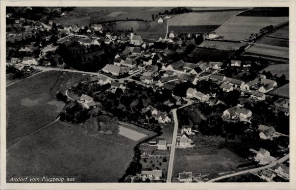 KP Altdorf w środkowej Frankonii, zdjęcie lotnicze