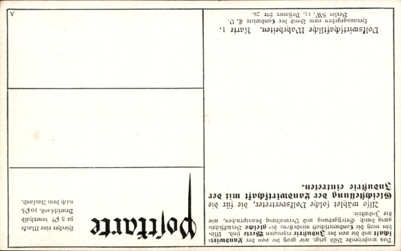 Postcard German Agriculture, Livestock Farming, Industry, Statistics, Economic Truths