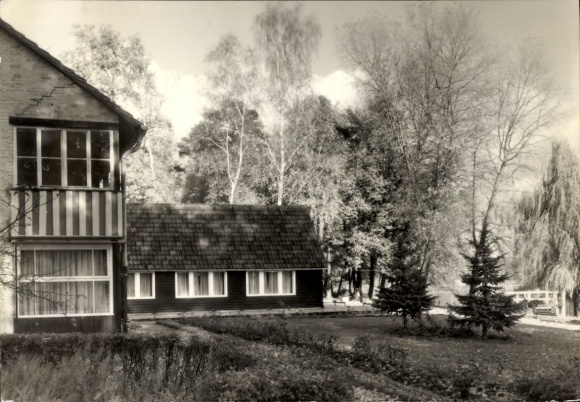 Postcard Dolgenbrodt in der Mark, FDGB recreation home, Erich Gentsch, nature, buildings, trees