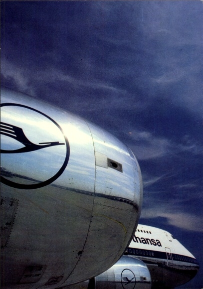Ak passagiersvliegtuig Lufthansa, turbine