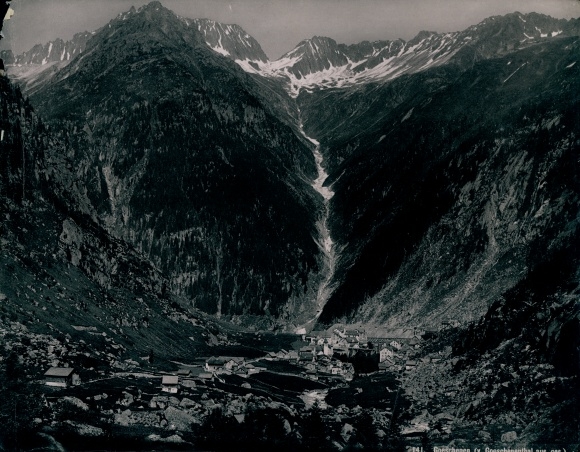 Photo Göschenen Canton Uri, general view of the Göschenen valley