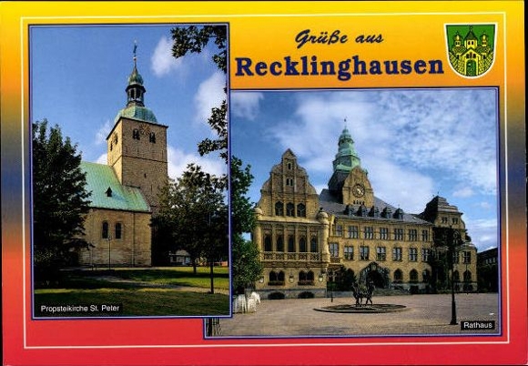 10 alte Ak Recklinghausen in Westfalen, diverse Ansichten