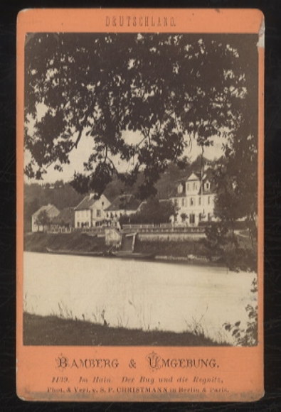 CdV Photo Bamberg and surroundings In Hain, Bug and Regnitz