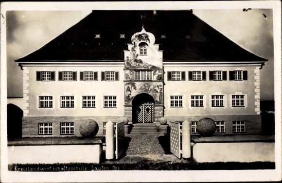Photo Postcard Laufen Salzach in the Berchtesgadener Land, district agricultural school