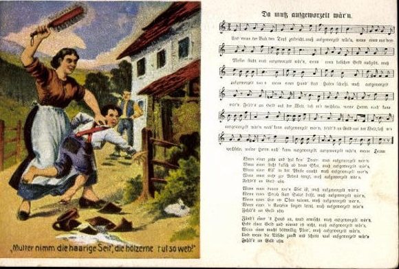 30 individual song cards, Anton Günther