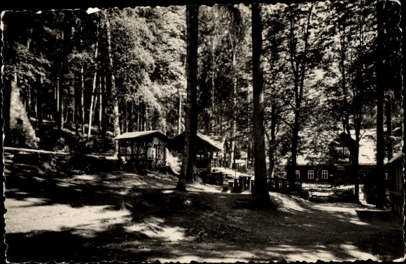 Ak Grünhain Beierfeld, Köhlerhütte Fürstenbrunn