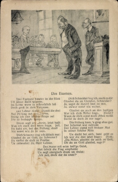 KP Dzieci w szkole, Historia Egzamin Stoltze
