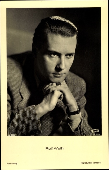 Postcard Actor Rolf Weih, Ross 3322/1