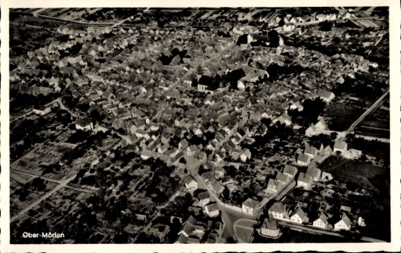 Postcard Ober Mörlen in the Taunus Hesse, aerial photograph