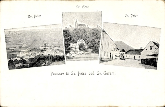 Ak St. Peter pod Sv. Goram Slowenien, Gesamtansicht