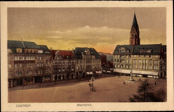PC Castrop Rauxel in the Ruhr area, market place