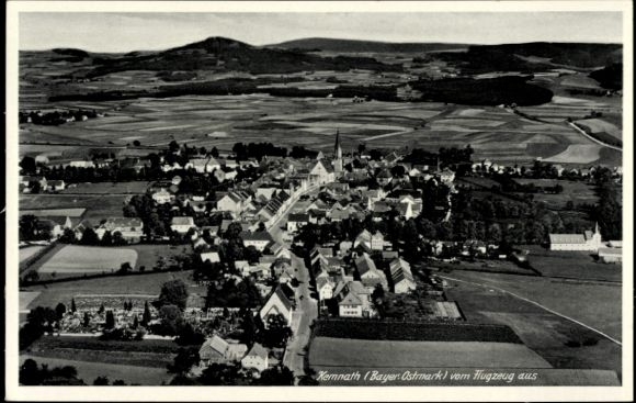 Postcard Kemnath in the Upper Palatinate, aerial photograph