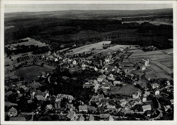 Postcard Schömberg in the Black Forest Württemberg, aerial photograph