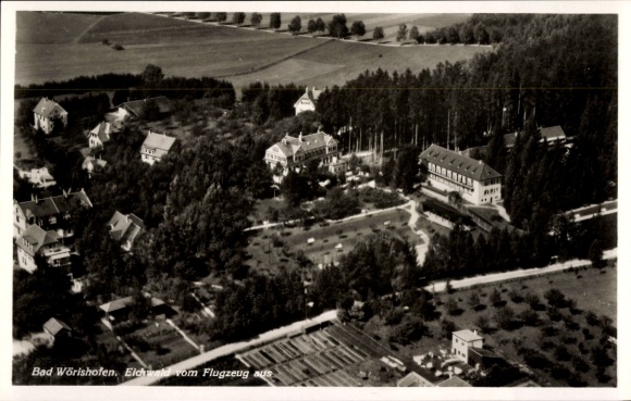 Postcard Bad Wörishofen in Unterallgäu, Elchwald, aerial photograph