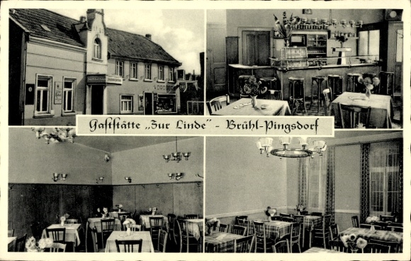 KP Pingsdorf Brühl w dzielnicy Rhein Erft, restauracja Zur Linde