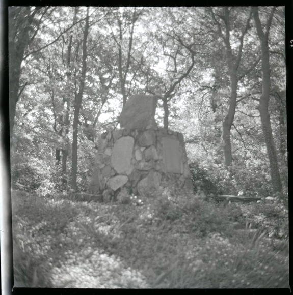 5 celluloid negatives Beckedorf Schwanewede in Lower Saxony, house, business, memorial stone