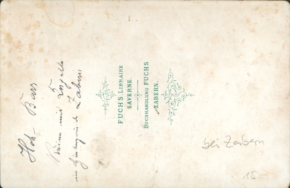 Cabinet photo ruins near Saverne Zabern Alsace Bas Rhin