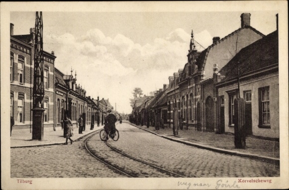 Ansichtkaart Tilburg Noord-Brabant Nederland, Korvelscheweg