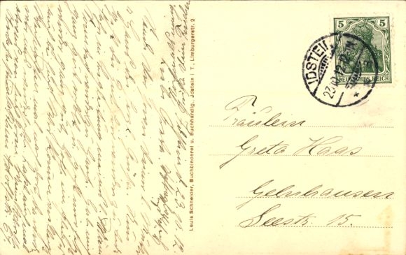 Ak Idstein in de Taunus Hessen, kasteel, herstellingsoord