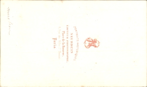 Carte de visite Honoré Gabriel de Riqueti, comte de Mirabeau