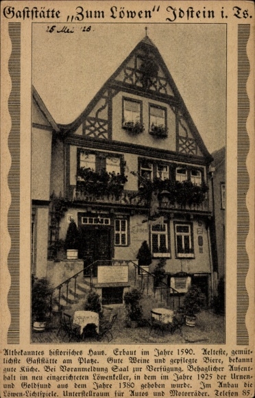 Postcard Idstein in Taunus Hessen, Restaurant zum Löwen