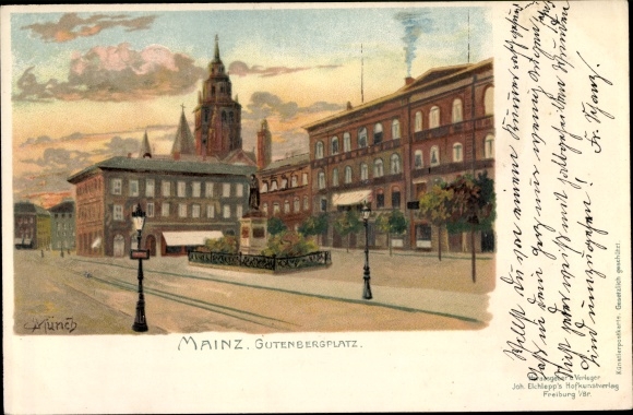 Artist PC Münch, C., Mainz am Rhein, Gutenbergplatz