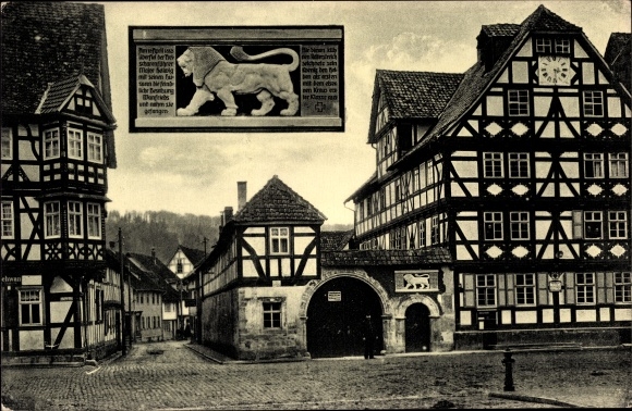 KP Wanfried w dzielnicy Werra-Meißner, ratusz, panorama