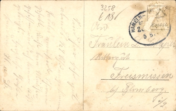 Postcard Groß Berkel Aerzen in the Weserbergland, inn to the train station