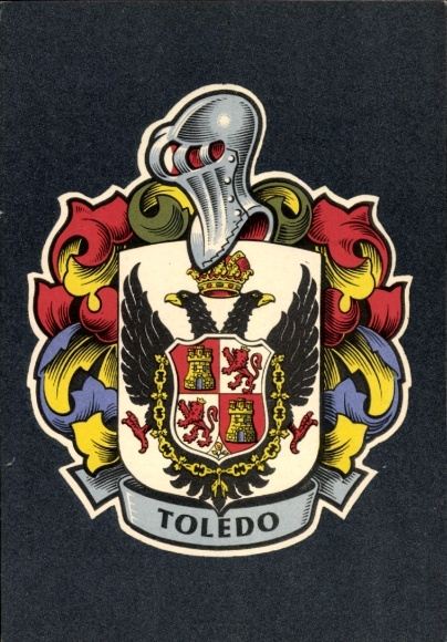 Ak Toledo Kastilien La Mancha Spanien, Wappen