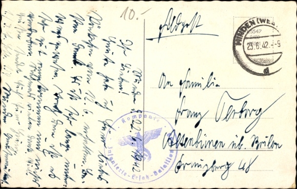 Postcard Trzebiatów Treptow an der Rega Westpommern, Kaserne