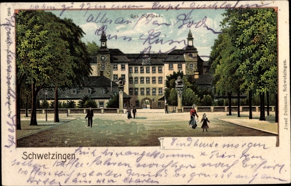 Chromo-Litho Schwetzingen in Baden, Castle