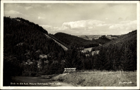 Postcard Rohrbach Meura in Thüringen, Blick in die Aue