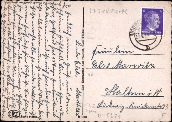 Ak Marth in Thüringen, Blick auf Rusteberg, Haus Rusteberg, Straßenpartie