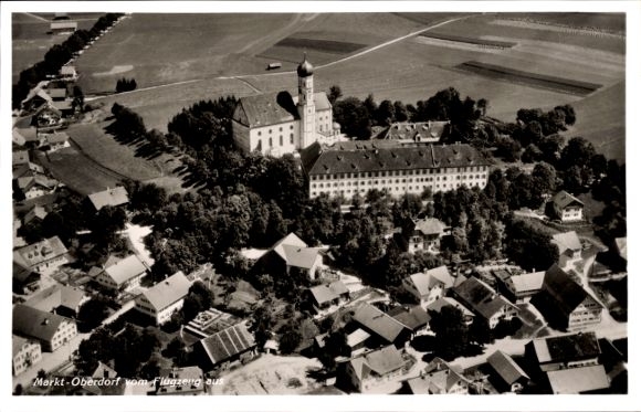 Postcard Markt Oberdorf Marktoberdorf in Allgäu, aerial photograph