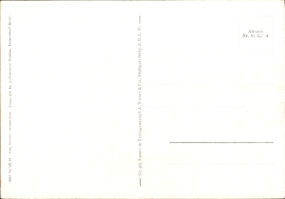 Postcard Absberg in Middle Franconia, aerial photograph