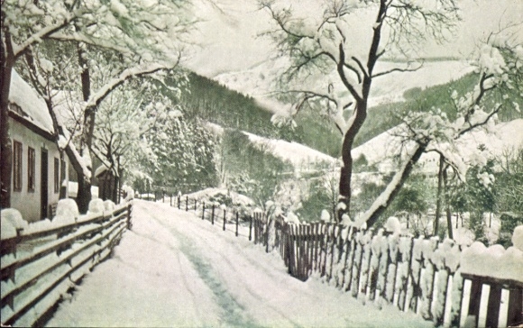Postcard Lilienfeld in Lower Austria, Traisental, Winter, Vienna Prealps