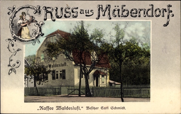 KP Mäbendorf Suhl w Turyngii, Coffee Waldesluft, właściciel Carl Schmidt