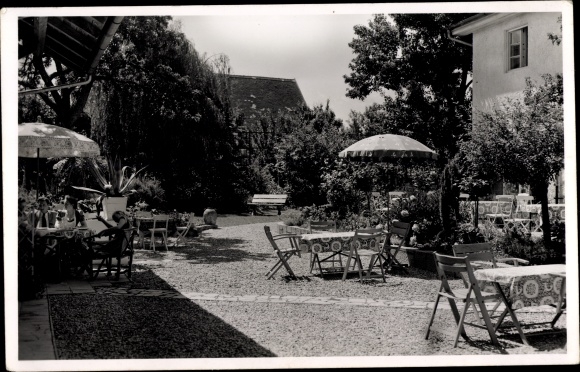 Postcard Winhöring in Upper Bavaria, bakery and cafe