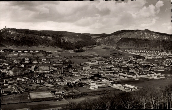 Ak Ebingen Albstadt in Württemberg, Landschaftsaufnahme,  Ballonstart,  