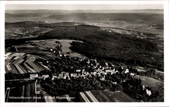 Postcard Buoch Remshalden in Baden Württemberg, aerial photograph