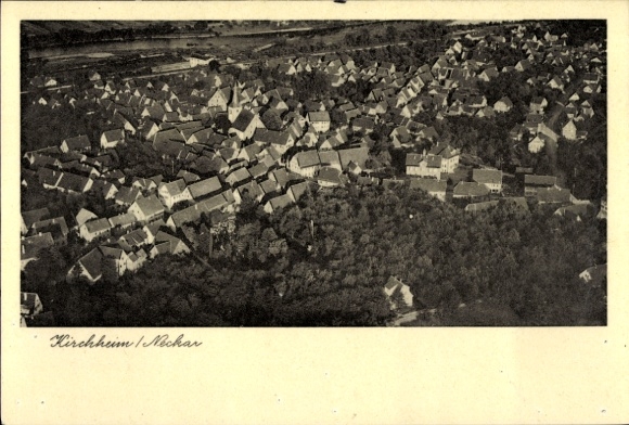 Ak Kirchheim am Neckar, Fliegeraufnahme