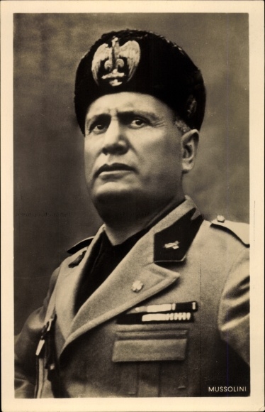 PC Duce Benito Mussolini, fascist, dictator, portrait