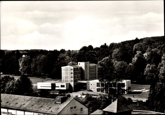 Postcard Aulendorf in Württemberg, municipal park sanatorium