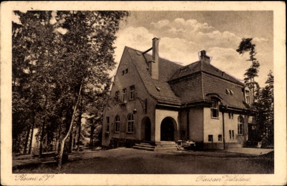 Postcard Plauen in Vogtland, Reusaer Waldhaus