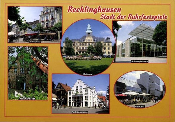 10 alte Ak Recklinghausen in Westfalen, diverse Ansichten
